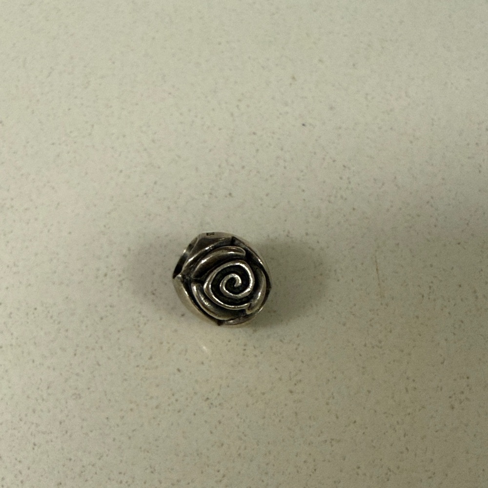 Pandora Silver Rose Charm